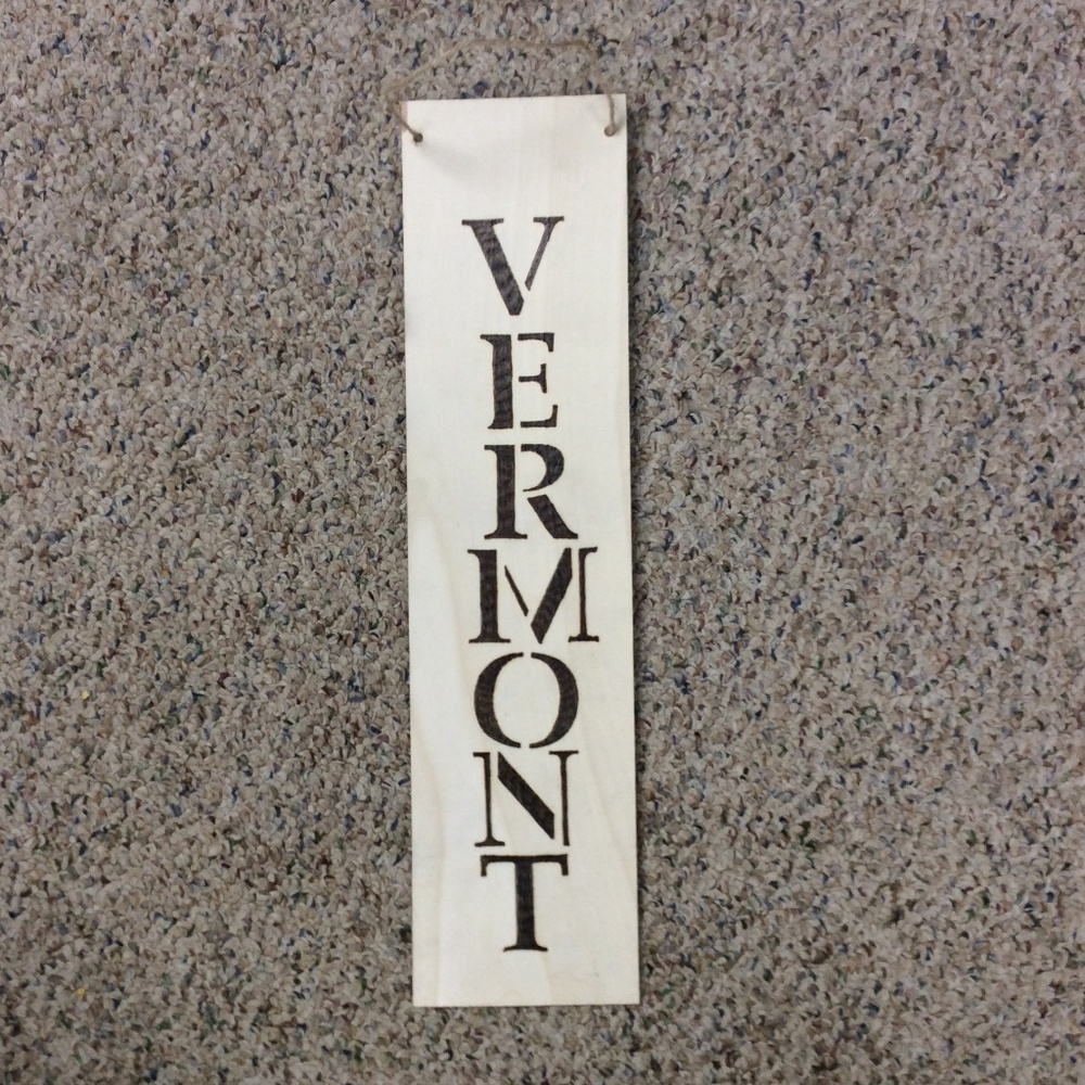 Hande Made-Wall Hanging Wood-Burning Art Made In Vermont